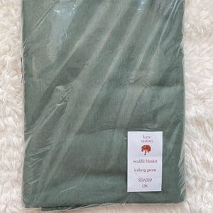SOLD Kate Quinn Organic Cotton Baby Swaddle Green